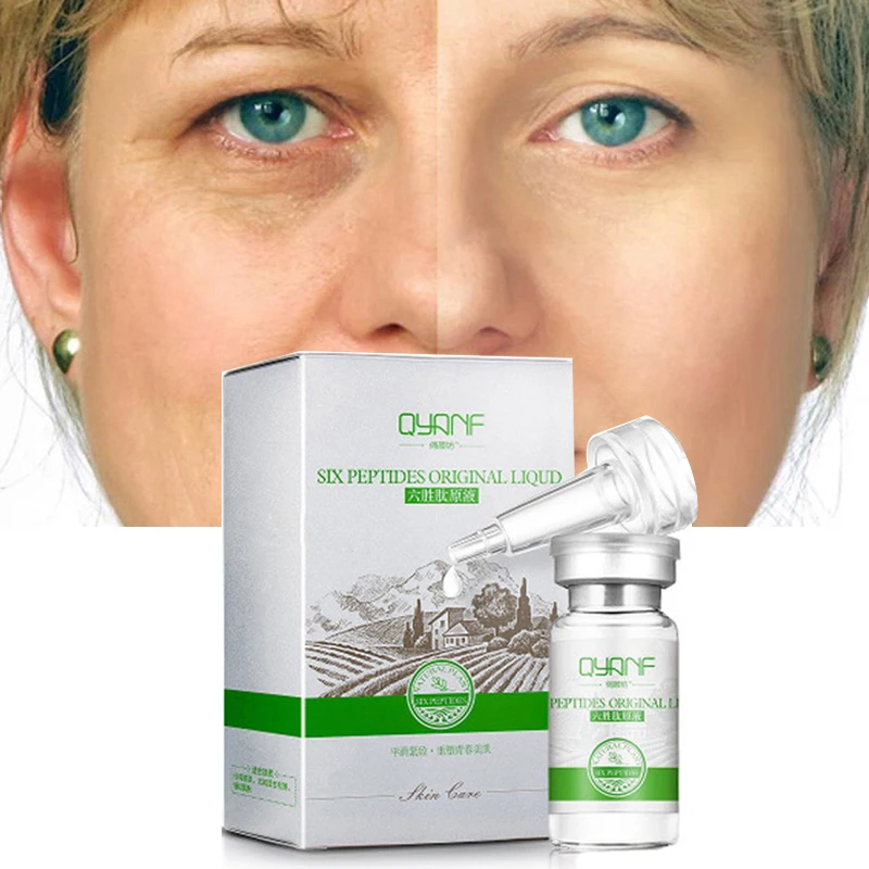 

QYF Argireline Hyaluronic serum Six Peptides Face Serum for Face Skin Care Anti Aging Wrinkle Whitening Cream