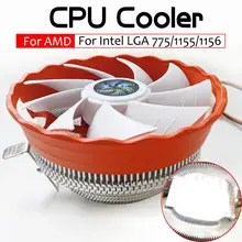 Процессор охлаждающий вентилятор 12V гидравлический подшипник радиатора Вентилятор RGB компьютер PC корпус водяного охлаждения радиатора для Intel LGA 775 1150 1155 1156 AMD1150