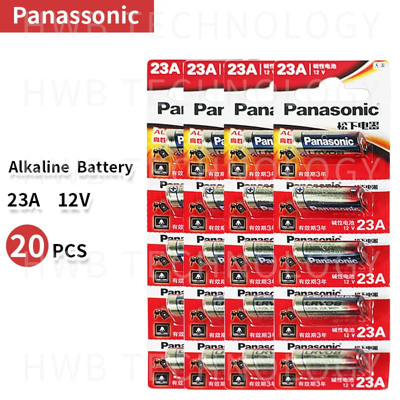 Ультращелочные батареи Panasonic A23 23A 12 В оптовая продажа 20 шт./лот новинка бесплатная