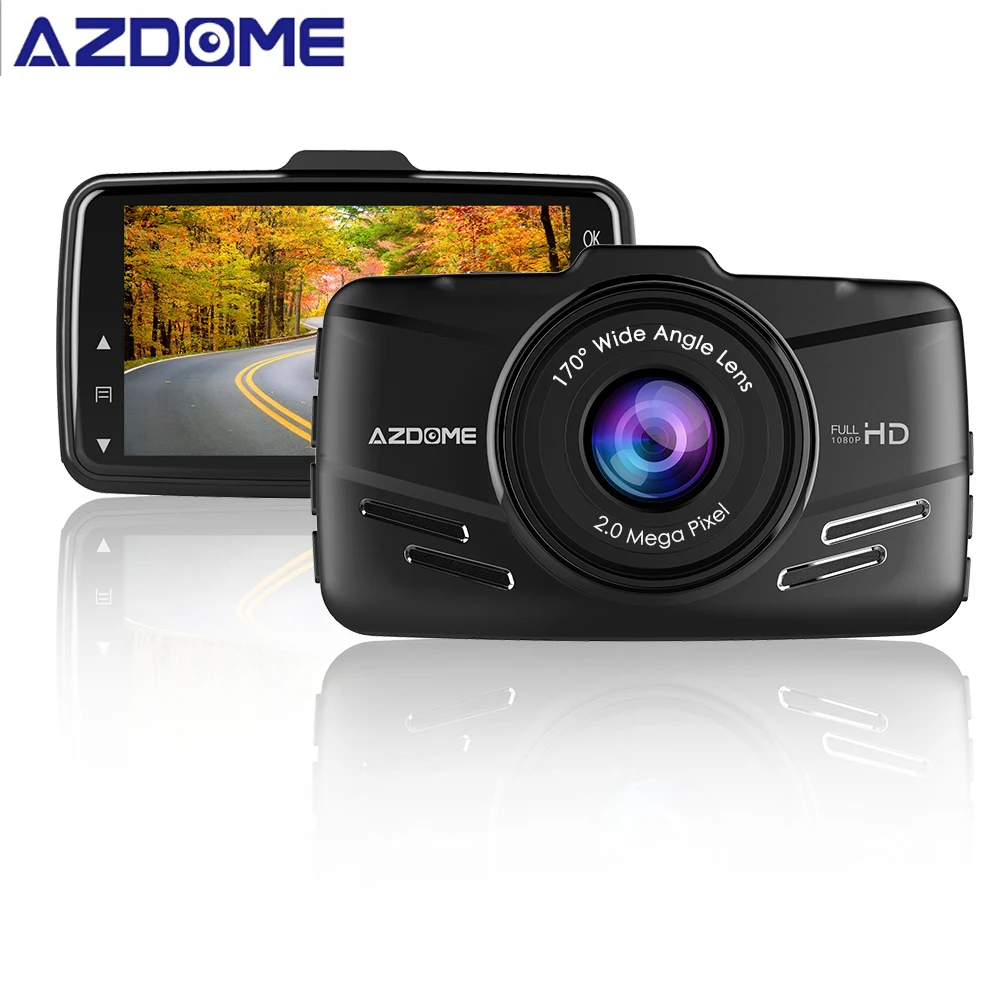 AZDOME M01 " 2.5D ips экран Dash Cam Авто DVR HD 1080P Автомобильный видеорегистратор 30 кадров в секунду камера автомобильный Стайлинг Dash камера