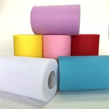 Tulle 15cm 100yards tulle roll organza roll spool tulle fabric for tutu baby shower decorations wedding birthday party supplies