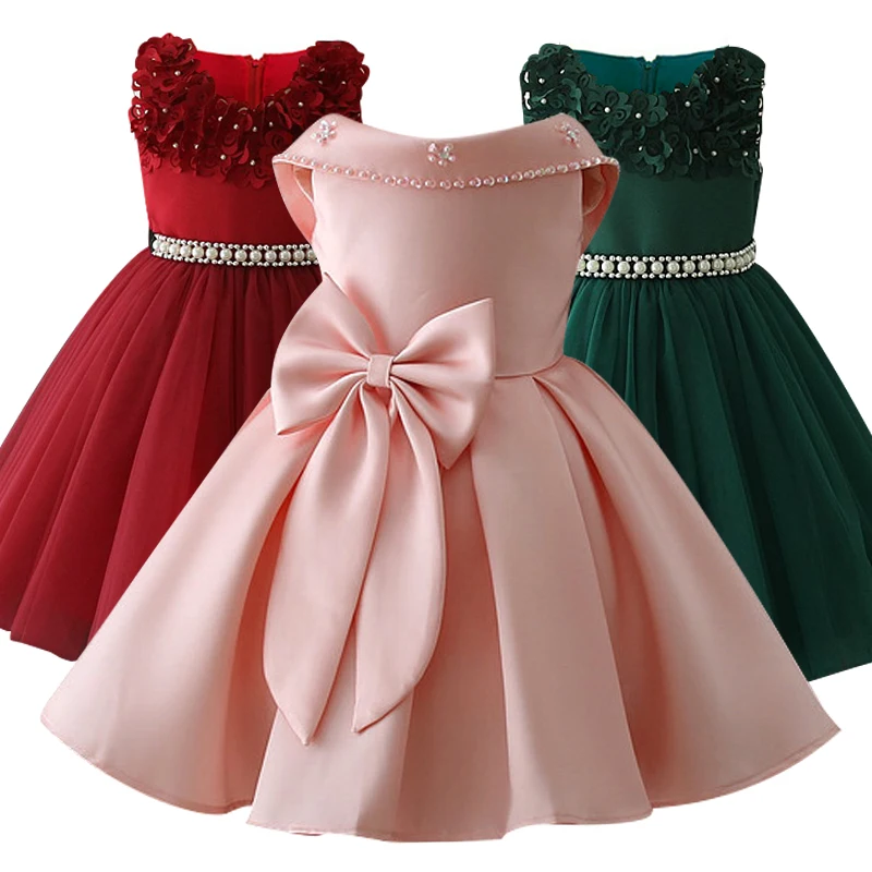 satin dress kids