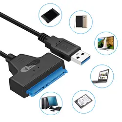 USB 3,0 type-c 3 Кабель-адаптер до 6 Гбит/с Поддержка 2,5 "внешний для компьютера и телефона HDD 22-Pin Sata 2019 новая система прямых поставок