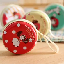 5 шт./партия) льняной+ оловянный мини-кошелек круглой формы, кошелек для монет, сумочка с принтом персонажей, маленькая сумка-клатч для женщин, девочек и мальчиков