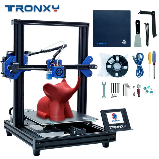 Best Quality TRONXY Upgraded 3D Printer XY-2 PRO Auto Leveling Continuation Print Power Filament Sensor Full Color Touch Screen Quick Instal