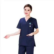 Новое поступление, Высококачественная Униформа доктора и медсестры, унисекс, летняя больница, медицинский салон красоты, скраб, наборы, хирургическая медицинская форма
