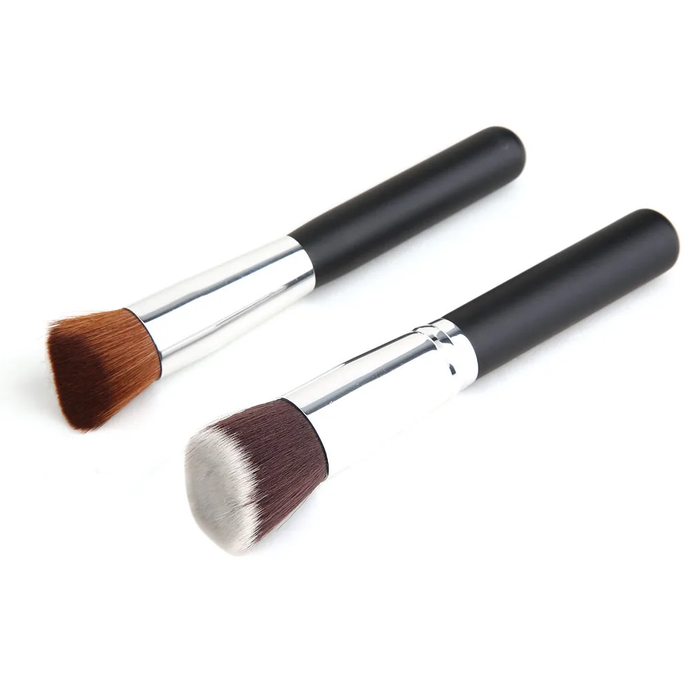 

2PCS Makeup Brushes Set Powder Concealer Blush Liquid Foundation Make up Brush Set Wooden Kabuki Brush Cosmetics Drop Shipping