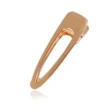 1 шт Заколки для волос для Новинки для женщин металлические заколки простой ретро гладкой ажурные розовое золото матовый Шпилька заколка для хвоста G0507