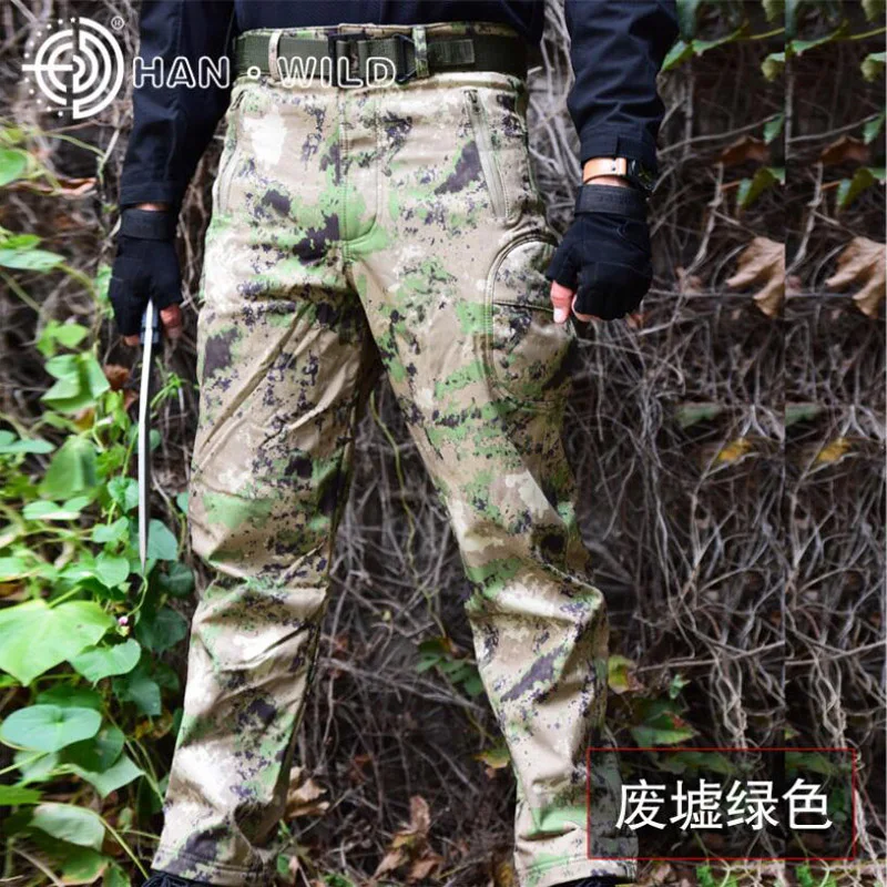 Походные штаны, штаны для отдыха мужские водонепроницаемые горные Кемпинг горный туризм Охота Sharkskin Softshell брюки тактические Спортивные Брюки