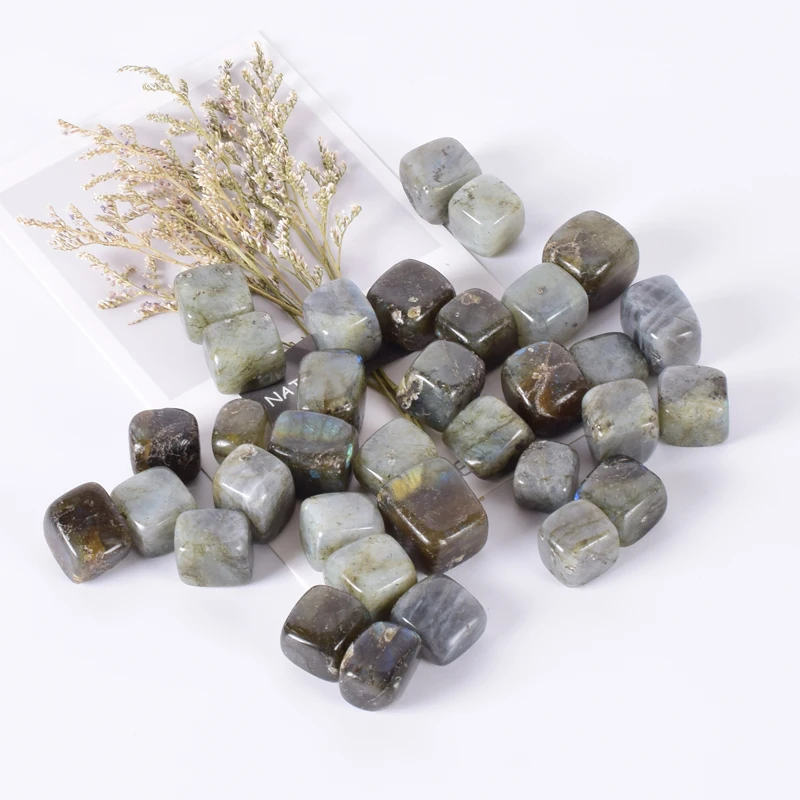 

100 g Labradorite Tumbled Stone Irregular Polishing Natural Rock Mineral Bead For Chakra Healing Home Decoration Accessories