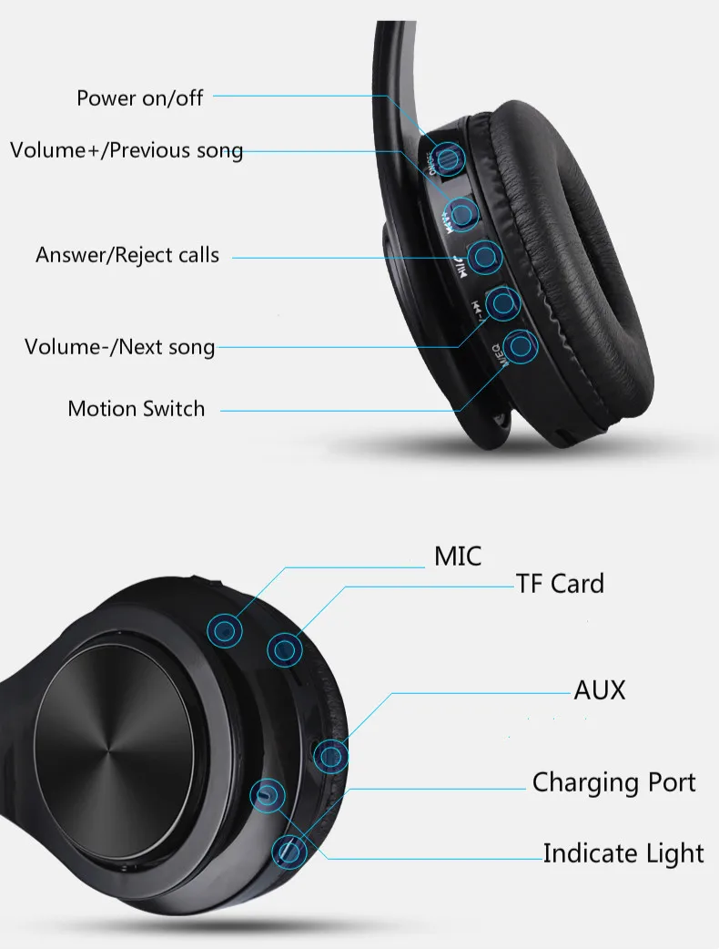 B3 Беспроводные Bluetooth 4,1 наушники портативные Hi-Fi стерео наушники музыка Спорт гарнитура FM SD с микрофоном для смартфона подарок для детей