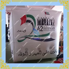 2 м надувной куб рекламный воздушный Гелиевый шар с 4 Сторон Цифровая печать логотипа для рекламы/DHL