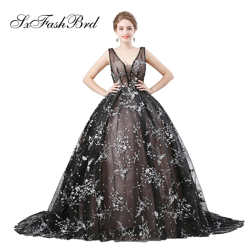 open back ball gown