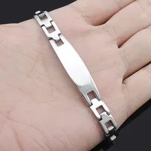 ATGO высокие полированные классические ретро-часы ID браслет для мужчин и женщин унисекс вечерние подарок Новая нержавеющая сталь, готика Шарм ювелирные изделия BB053