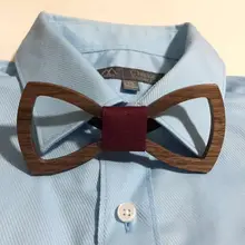 Европейская мода, человечек аксессуар геометрический дизайн одноцветное Good Wood Хип-хоп галстук-бабочка для Для мужчин бабочка галстук XK021