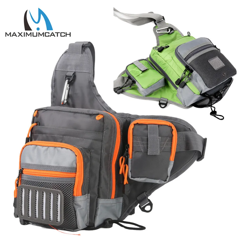 Maximumcatch V Cross Fly Fishing Sling Bag Waterproof Multi Function