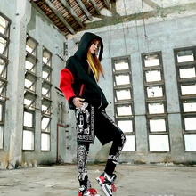 Осень Хип-хоп классные поддельные брюки из двух частей Спортивная одежда для отдыха женские брюки для уличного танцора скейтборд любимые брюки