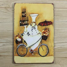 XD28" готовка и пиво" жестяная пластина знаки плакат фильм Искусство кафе бар винтажная металлическая живопись наклейки на стену домашний декор 20x30 см