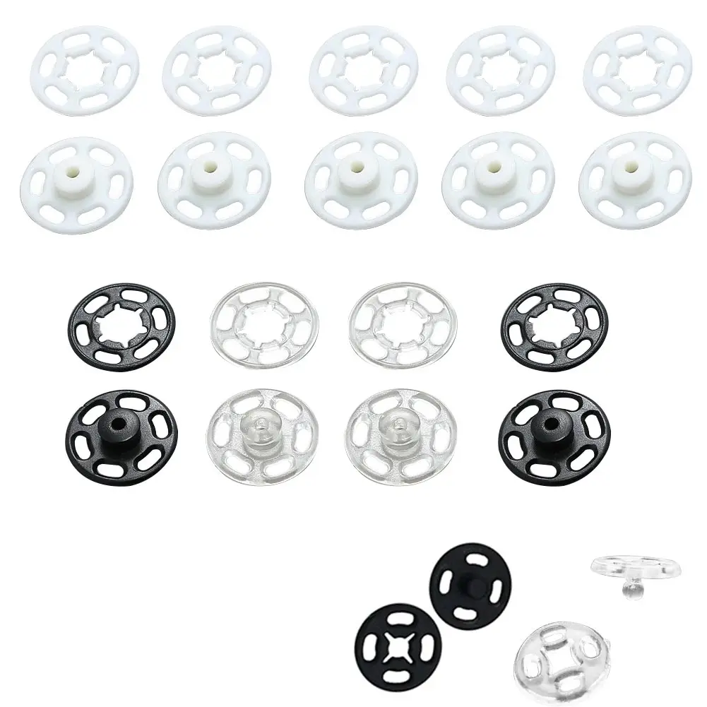 50 шт. аксессуары прозрачная одежда шитье 10 мм 15 мм Кнопка DIY пальто застежки невидимые