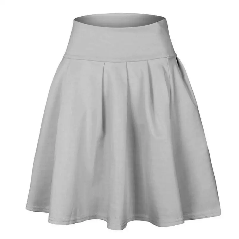 Сексуальные короткие юбки для школьниц, женские вечерние мини-юбки Харадзюку трапециевидной формы для коктейлей, Женская плиссированная короткая юбка с высокой талией, Saia Midi