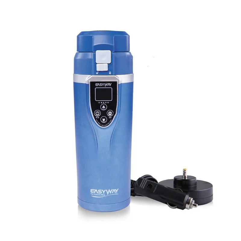 

Adjustable Temperature Car Boiling Mug Electric Kettle Boiling Vehicle Thermos Car Electric Mug Digital LCD Display Water Bottle