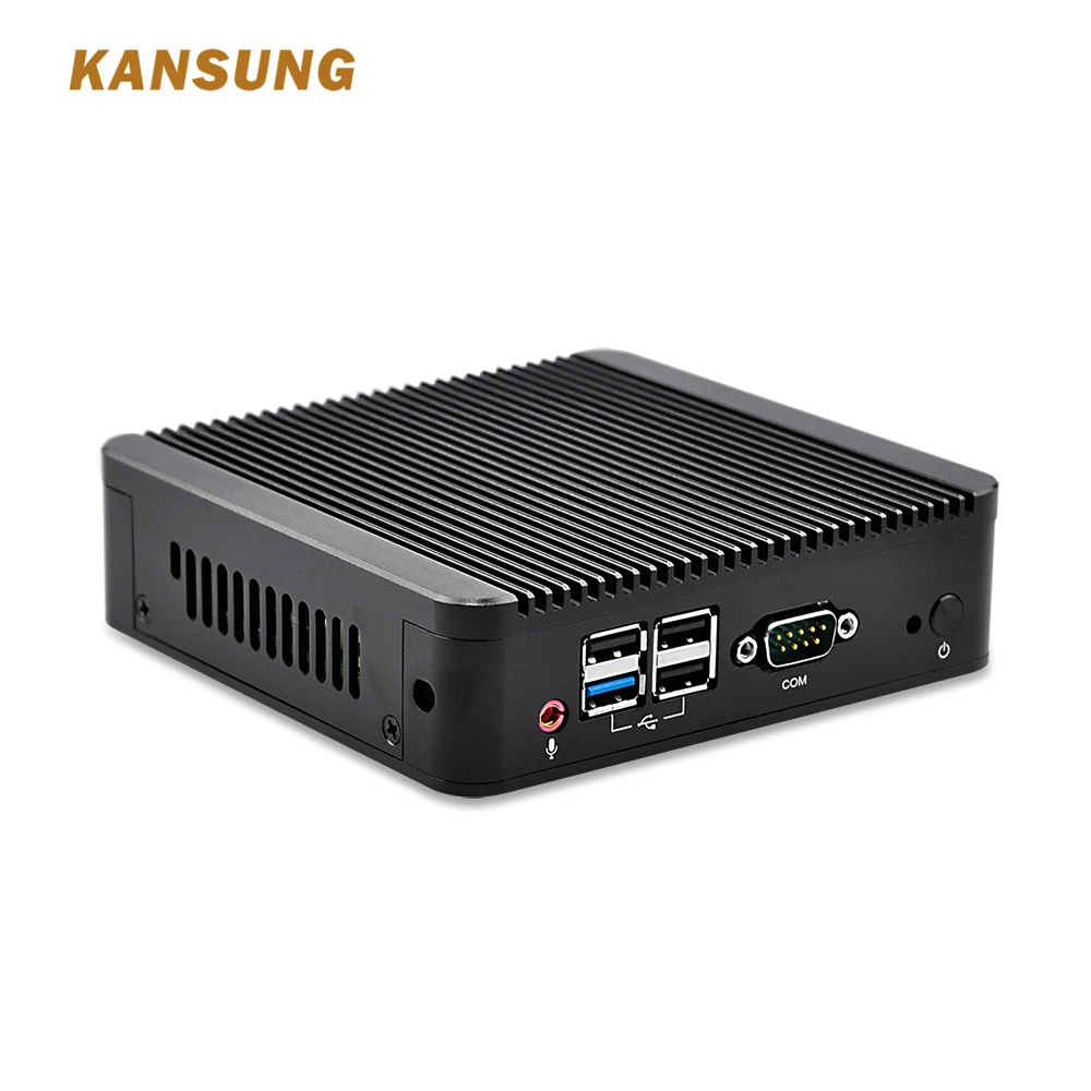 Бесплатная доставка безвентиляторный мини ПК Barebone с Intel J1800 Dual Lan Pfsense Ubuntu K180S миникомпьютер промышленный