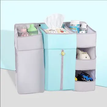 

Storage Bags Home Storage&Organization baby Crib hanging bag baby bottle storage bag baby bed hanging organizer organizador sale
