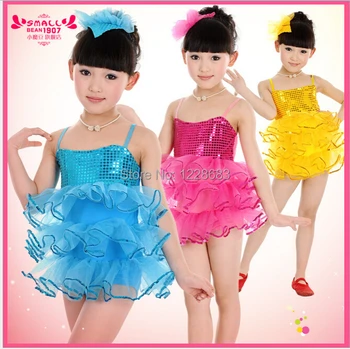 

Cheap Discount Sequin Toddler Kids Girls Dance Costume Ballet Dance Wear Costume Dancewear Ballet Tutu Ballet Dress For Children