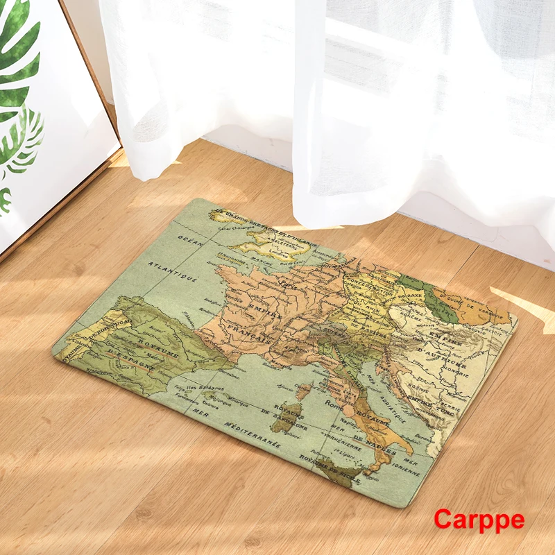 Новинка 2017 домашний декор ковры серии World Map Нескользящие кухонные коврики для