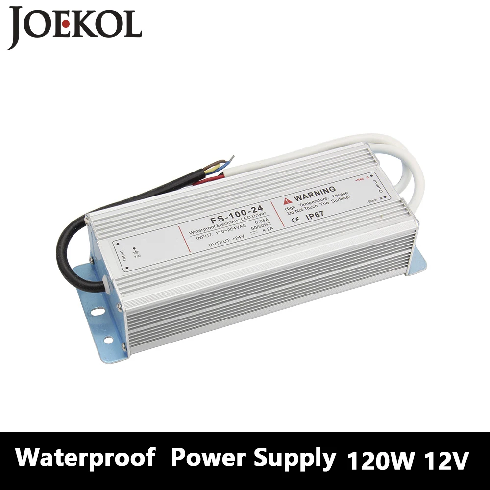 

Led Driver Transformer Waterproof Switching Power Supply Adapter,,AC170-260V To DC12V 120W Waterproof Outdoor IP67 Led Strip