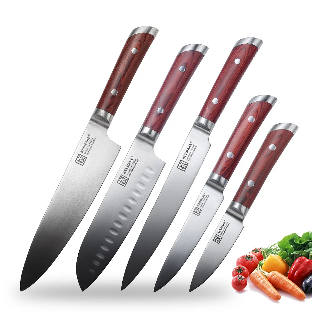 

SUNNECKO Kitchen Knives Set Exquisite Gift Box Cook Cut Chef's Utility Meat Bread Slicing Cleaver Santoku Paring Knife Sets