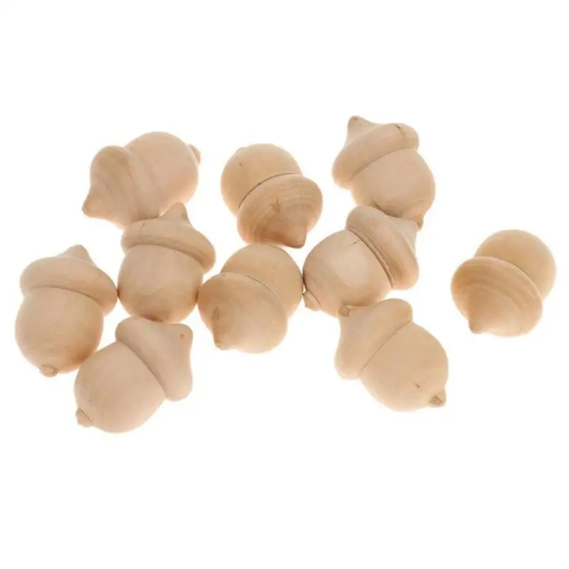 

10pcs Wooden Peg Dolls DIY Wedding Cake Painted Doll Home Decoration Craft