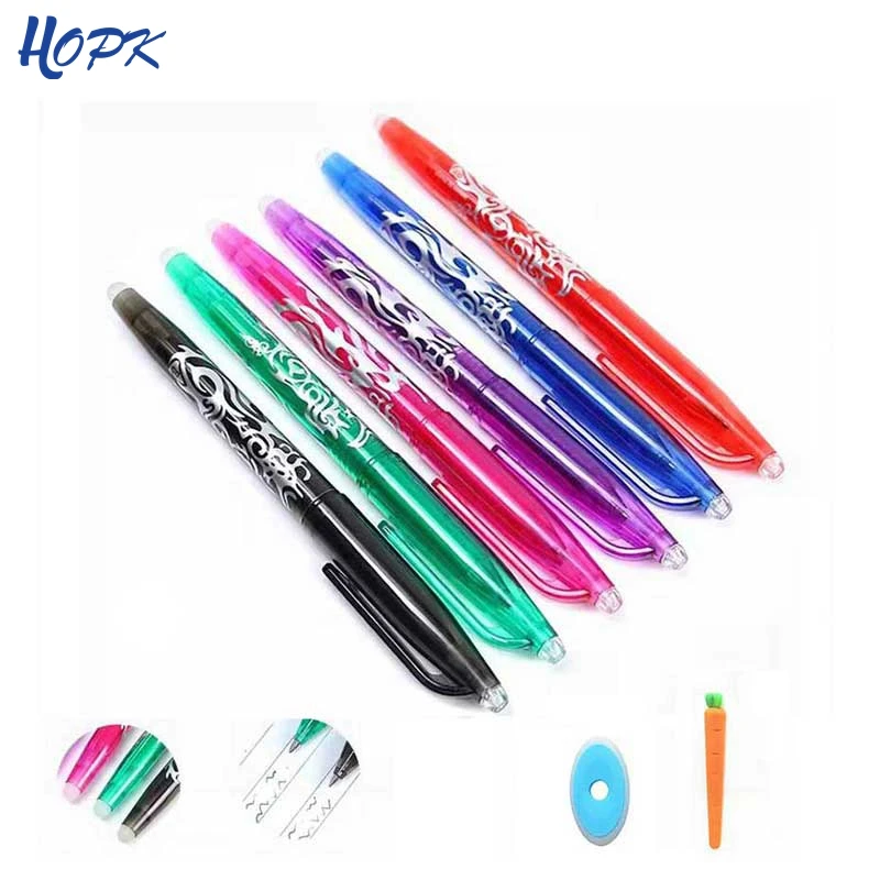 

0.5mm Erasable Pen Colorful Washable Handle Refills Rod 8 Color Creative Drawing Tools Student Writing Tools Office Stationery