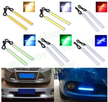Hot 6w Auto DRL Daytime Driving Running Light waterproof COB Chip LED Car Styling Daylight ,Paking Fog Bar Lamp 17cm 1pc