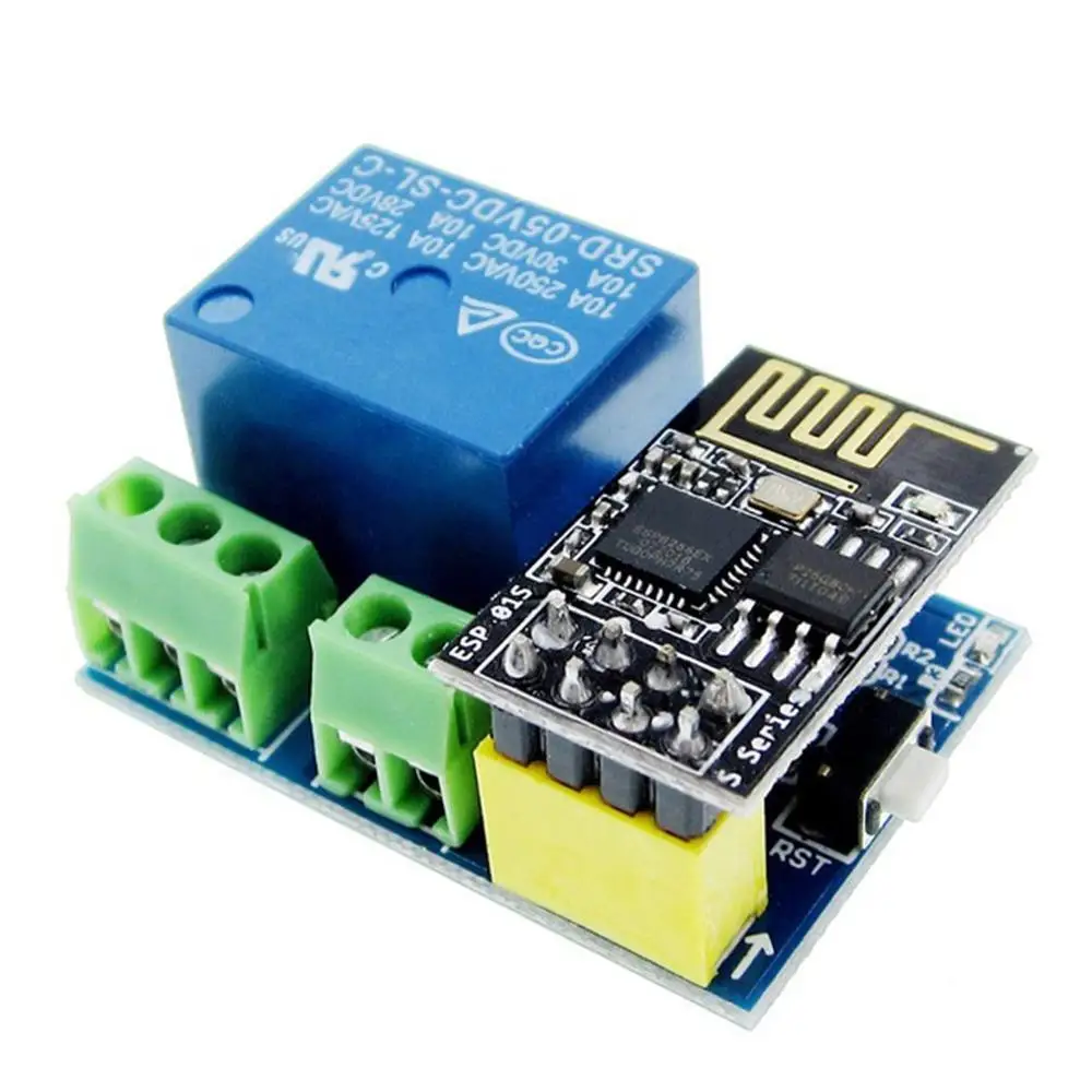 

Esp8266 Esp-01S + 5V Wifi Relay Module Smart Home Remote Control Unlock Set Smart Socket Smart Home Relay Module