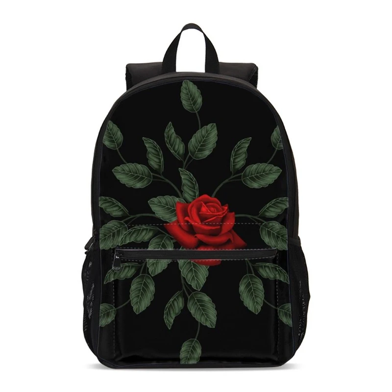 2019 цветочный принт с розой детские школьные сумки для подростков девочек вместительный школьный рюкзак сумка для ноутбука детская книжная