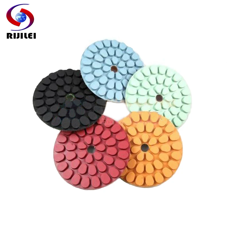 

5FP3 Wholesale/Retail 5" 50# -3000# renovate floor Polishing Pads,Teardrop-shaped diamond floor polishing pads+Mix order