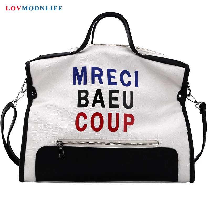 

Fashion Designer Messenger Tote Bags For Women Luxury Big Ladies Hand Bags Large White Female Shoulder Bag Black Handbags Canvas