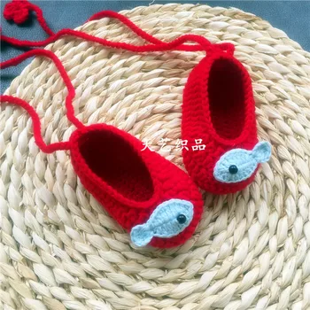

QYFLYXUEProcessing and customizing various hand crocheted children's shoes, knitted wool shoes, woven toe shoes