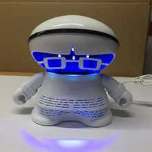 Мультяшный робот, убийца комаров, охранная домашняя беззвучная машина для всасывания комаров, светодиодный фотокаталитический Противомоскитный контрольный светильник