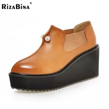 Rizabina femmes mode loisirs pompes bout pointu plate-forme chaussures appliques nouveau style à talons hauts talons chaussures p23099 taille 32-42