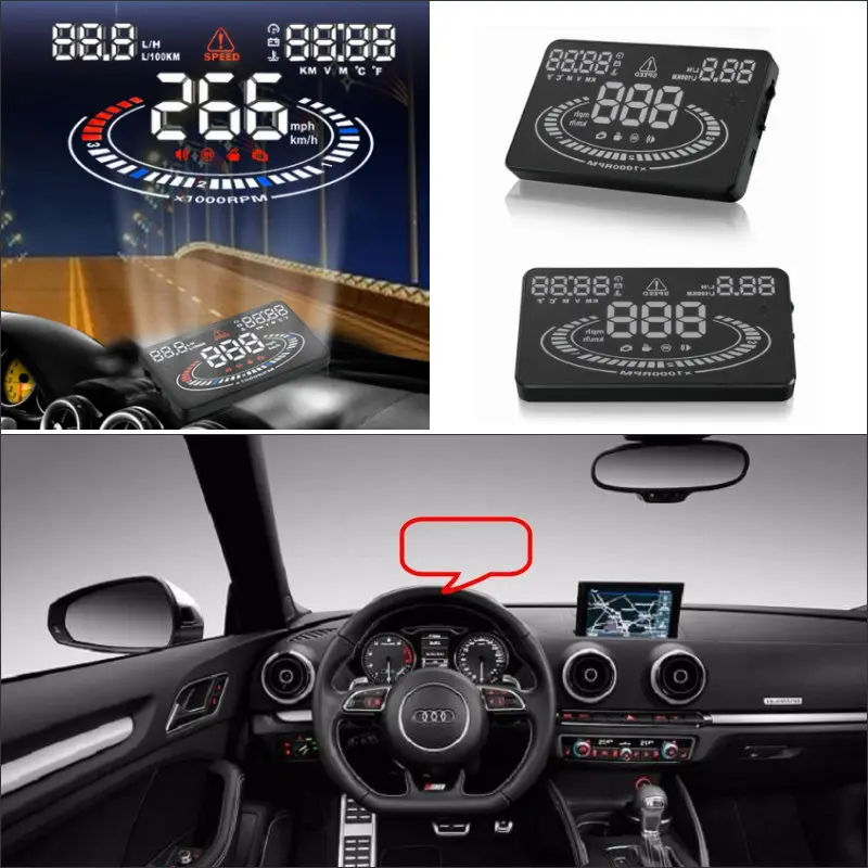 Liislee For Audi Q5 Q7 2015 2016 Car Head Up Display Safe Driving