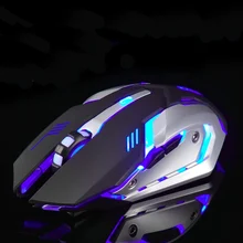 Беспроводная мышь оптическая игровая мышь Бесшумная Usb перезаряжаемая геймерская мышь 1600 точек/дюйм для ПК ноутбука компьютера домашнего офиса