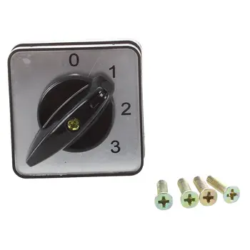 

660V 20A 6 Terminals 4 Positions Rotary Cam Changeover Switch