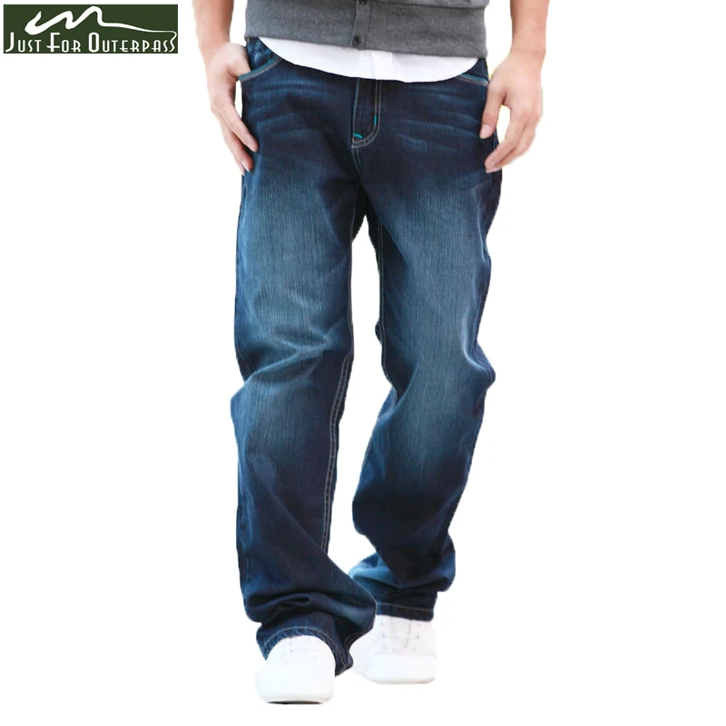 

2019 New Summer Pure Cotton Jeans Men Retro Casual Loose Jeans Male Straight Soft Breathable Comfortable Brand Pants Plus Size