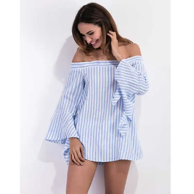 2017 Sexy Fashion Summer Dress Women Off Shoulder Collar