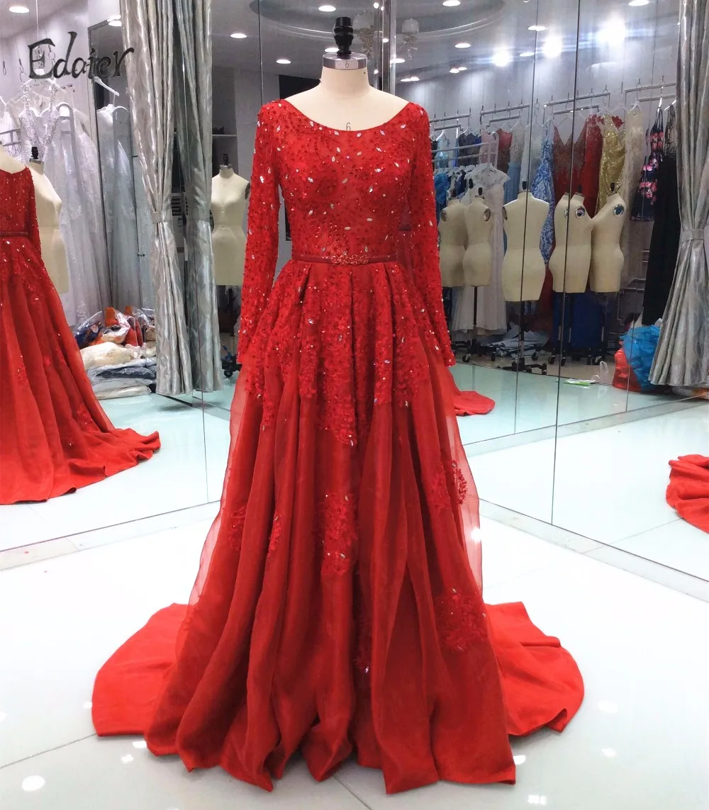 classy red prom dresses