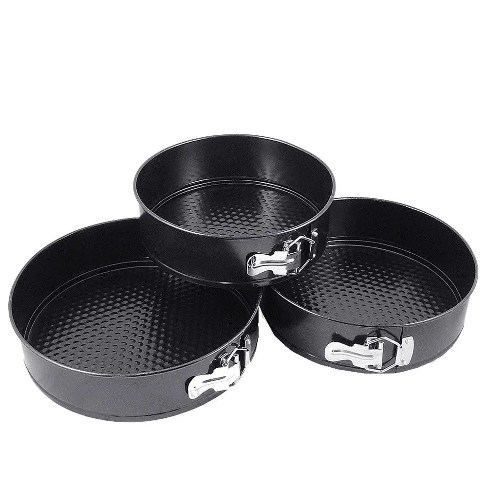 9" Non Stick Round Cake Tin Spring Form Loose Tray Base Cake Baking Pan  Mould