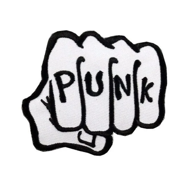10pcs rock band logo the punk iron and sewing on for clothing logo for clothing