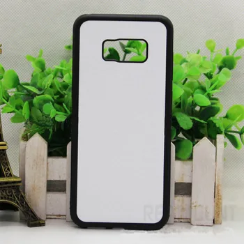 

100 pcs Wholesale High Quality 2D Rubber Sublimation Phone Case for Samsung S8 S8 Plus with Aluminum Plate